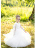 Ivory Fabulous Long Sleeves Flower Girl Dress Infant Dress
